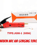 Carbon Arc Air Gouging Torch Kit With Cable For Metal Cutting And Weld Root Removal, Includes Gouging Rods, K4000 Compatible