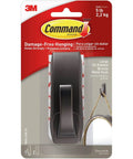 Damage-Free Oil Rubbed Bronze Metal Wall Hook With Adhesive Strips Holds Up To Five Pounds, No Tools Needed, Packaging