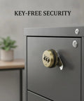 Keyless Mechanical Cam Lock For File Cabinets And Lockers Zinc Alloy Bronze Finish 20mm Latch Fits Standard Cabinets