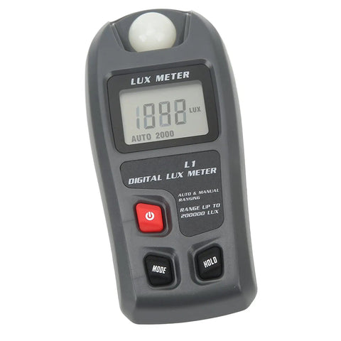 All In One Portable Digital Light Meter For Photography On The Go With Auto Shutdown Illuminance Lux Meter LCD Display Pocket Sized Illuminance Tester For Outdoor Shoots And Studio Work, black handheld