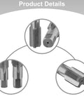 Super Cool 2 Piece Npt Pipe Tap Set For Fast Thread Repair On 1/2 And 3/4 Inch Water Pipes With Heavy Duty Carbon Steel Hand Tool Kit To Fix Damaged Plumbing Lines Quick And Easy. Carbon steel NPT pipe taps in close-up detail