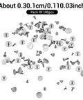 100 Piece Watch Screw Set With Tweezers For Watchmaking And Repair Replacement Micro Screws And Battery Clamp Screws Durable Stainless Steel Watch Repair Kit For Jewelry Makers And Hobbyists Must Have For Quick Fixes.