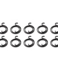 Black Stainless Steel 2.5 Turn Door Knob Spring Replacement Kit For Interior Handles Restores Tension Fits 19mm Id Hardware Repair Fix, 10 springs