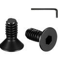 20 Pcs No 8-32 Flat Head Socket Cap Screws Pro Grade Beefy Alloy Steel 10.9 Countersunk Bolts Fully Threaded With Allen Hex Drive