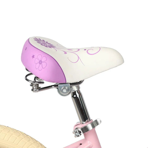 Wide Kids Bicycle Seat For Girls Comfortable Replacement Bike Saddle Waterproof Foam Cushion Ergonomic Design Kid Friendly Easy Install Mount Pain Free Smooth Ride