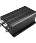 Premium Built Tough Heavy Duty 48 Volt 325 Amp Electric Motor Controller, black with connectors, side view, compatible with G16/G16E 1996-2002.