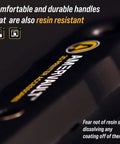 Durable 3D Print Removal Tool Kit With Pro Grade Comfort Grips And Hardened Blades detail on resin-resistant handle.