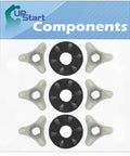 3-Pack 285753A Washer Motor Coupler Replacement For TAWB300RW0 Washer, featuring components with heavy-duty metal core