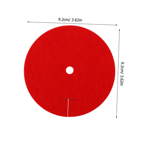 Youth Fencing Hands Guard Protective Pad For Foil Training, red circular shape, 9.2cm size, lightweight and ergonomic design