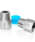 Two Pack One Half Inch NPT Female To One Half Inch NPT Male Reducer Fittings Stainless Steel 304 Water Pipe Adapter