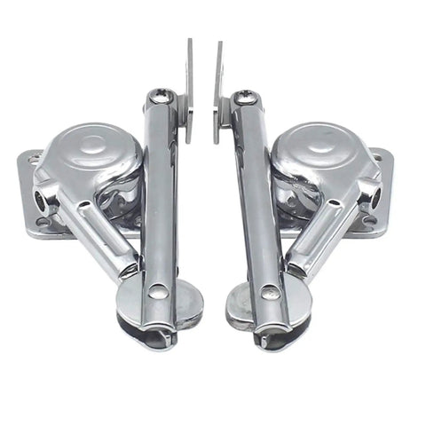 Soft Close Heavy Lid Support Hinges Zinc Alloy Hydraulic Stay for Closet Wardrobe Toy Box Left and Right 2 Pack Hardware