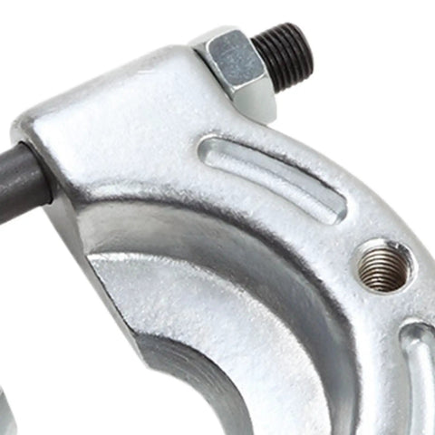 Close-up of silver metallic Beefy Bearing Puller For Cars And Trucks Pro Grade Auto Maintenance Tool High Precision Separator component