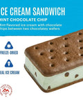 Mint Chocolate Chip Ice Cream Sandwich Freeze Dried For Backpacking And Camping Dessert Or Trail Snack 12 Pack No Fridge Needed