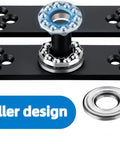 Concealed 360 Degree Pivot Door Hinge Set Built Tough In Stainless Steel, Heavy Duty Commercial Grade Door Hardware With Silent Rotation For Doors Up To 220 Lbs, Double Bearing System For Smooth Quiet Open And Close, roller design