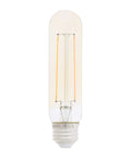 Dimmable T10 Vintage Glass LED Light Bulb 40 Watt Equivalent With Instant Brightness 450 Lumens 2200K Warm Amber Glow
