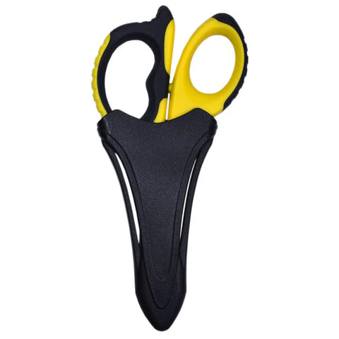 Fiber Optic Kevlar Cutter Scissors With Belt Loop Pouch for Electricians And Techs Pro Grade On The Go 6 Inch