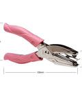 1mm Circle Hole Punch For Craft Paper With Pink Handy Grip Handle, Durable Metal, small cutter for scrapbooking projects