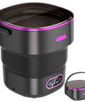 Boss Grade Portable Mini Washing Machine Foldable Layout For Apartments RVs And Dorm Rooms features a collapsible design and control panel.