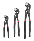 Heavy Duty Locking Pliers Set With CR-V Steel Three Piece Kit Built Tough For Gripping, Twisting, Turning And Wire Cutting