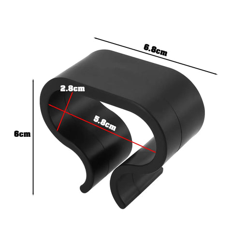 Black plastic furniture clip with dimensions for 6.8x6cm Pack Of 10 Non Slip Furniture Clips For Chairs And Sectionals Durable Patio Clip Set