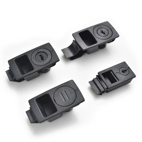 Black Cabinet Door Lock And Drawer Latch Retractable Spring Loaded Panel Lock Built To Last Heavy Duty Security Hardware For Cabinets Office Home And Shop Uses 1 Piece XK149 2S in different angles