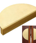 4-Piece 3.9 Inch Half Moon Drawer Pull Handles in Brushed Gold Semicircle Design for cabinets, aluminum construction and easy grip