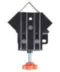 Pro Grade One Piece Portable Sturdy 90 Degree Corner Clamp with red screw knob for accurate joint assembly in wood and metal work