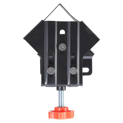 Pro Grade One Piece Portable Sturdy 90 Degree Corner Clamp with red screw knob for accurate joint assembly in wood and metal work