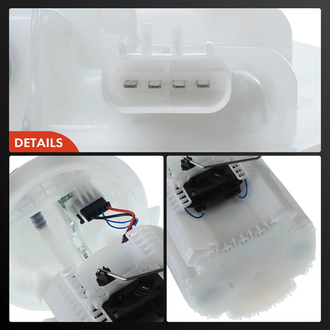 Detailed view of Direct Fit Electric Fuel Pump Module Assembly With Sending Unit for Chrysler Town and Country 2011 2016.