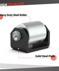 Heavy duty steel roller from the Two Pack Trailer Roller Wheel 2 Inch Weld On Heavy Duty Steel Caster With Grease Fitting For RV Trailers