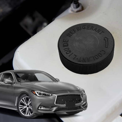 Heavy Duty Coolant Reservoir Cap And Radiator Overflow Tank Lid Oem 21712 79900 Straight Swap For Infiniti Nissan Renault Two Pack on a vehicle's antifreeze reservoir.