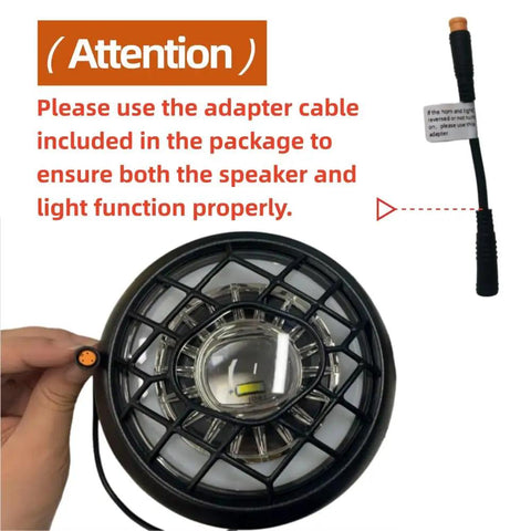 Ultra Bright E Bike Front Light For Mountain Biking And Commuting Waterproof 3 Pin Connector 36V 48V 52V LED Headlight With Front Fork Mount And Helmet Mount