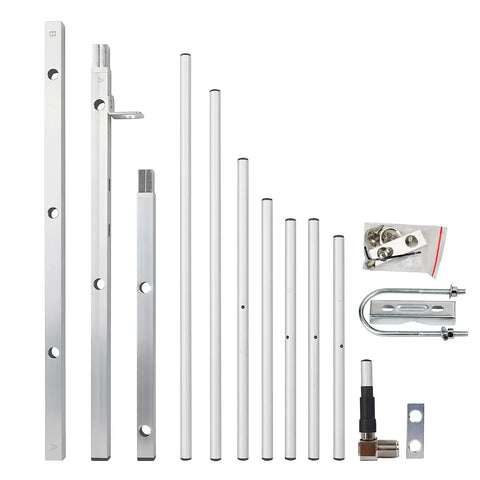 Components of 7 Element UHF Yagi Antenna With 11dBi Gain For 400 To 470MHz Outdoor Directional Base Antenna, 985mm Length, Lightweight