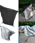 All Weather Telescope Dust Cover For Outdoor Astronomy Gear Waterproof Rain Hood in black and silver, fits telescope
