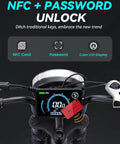 Powerful Fat Tire Electric Bike For Adults With Rack Moped Style E Bike 48V 25Ah Battery 20 By 4 Inch Fat Tires NFC Unlock