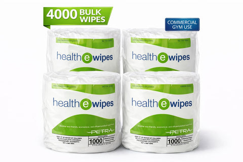 Alcohol Free Bulk Gym Equipment Wipes for Heavy Use 4000 Count 4 Rolls Antiseptic Cleaning Wipes for Fitness Equipment