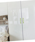 Wardrobe with Vintage Style Zinc Alloy Cabinet Handles 2 Pack in green finish, enhancing bedroom decor with modern hardware.