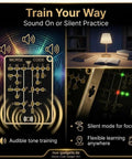 LED Edition Morse Code Trainer Card Pro Interactive Pocket PCB Kit with LED feedback for Morse code practice.