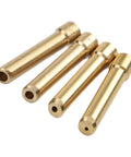 Precision Fit Weldy Collet Kit For Tig Torch DB SR WP Models 17 18 26, 4-Piece Set of brass collets sizes 1.0mm to 3.2mm.