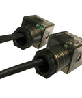 Close-up of connectors for Dump Trailer Remote Control Switch For 4 Wires 12V DC Hydraulic Pump Power Units Up Down Control.