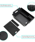 Center Console Organizer Tray For Mercedes GLE And GLS 450 W167 2020 2026 shown with non-slip mats and ABS plastic material details.