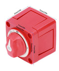 Three Position 300 Amp Dual Circuit Battery Disconnect Switch Isolator with Rotary Actuator for marine boats RVs cars trucks trailers