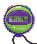 Three Button Kids Stopwatch For Classrooms And Home with green go, red stop, yellow clear buttons, digital display, ages five and up