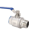 1 1/4 Inch NPT Ball Valve With 1000 WOG Rating And Rust Resistant 304 Stainless Steel Body For A No Drip Nonsense Seal that handles water and steam.