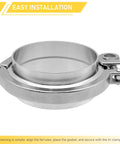 4-inch stainless steel sanitary tri-clamp ferrule for TC fittings (304 SS)