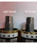 Brass Two Way Rotary Joint Swivel Union Three Eighths Inch Right Thread For Water Air Oil Piping Durable Swivel Coupling Rotation Two Direction Rotary Union Heavy Duty Hydraulic Connector, right thread and left thread ends