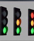 Remote Control Traffic Light Wall Lamp Triple Light 19 Inch Tall Industrial Retro Dope Sconce LED Bulbs Included