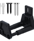 Barn Door Floor Guide With Adjustable Wall Mount For Easy Installation RV Sliding Door Guide With Screws Black Finish
