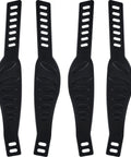 2 Pairs Universal Exercise Bike Pedal Straps For Home Gym Durable Rubber Straps Built Wider And Longer For Maximum Comfort On Any Ride