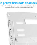 Premium 8mm Thick Acrylic Router Table Insert Plate For Woodworking Clear View Routing Milling Auxiliary Board UV printed finish with scales